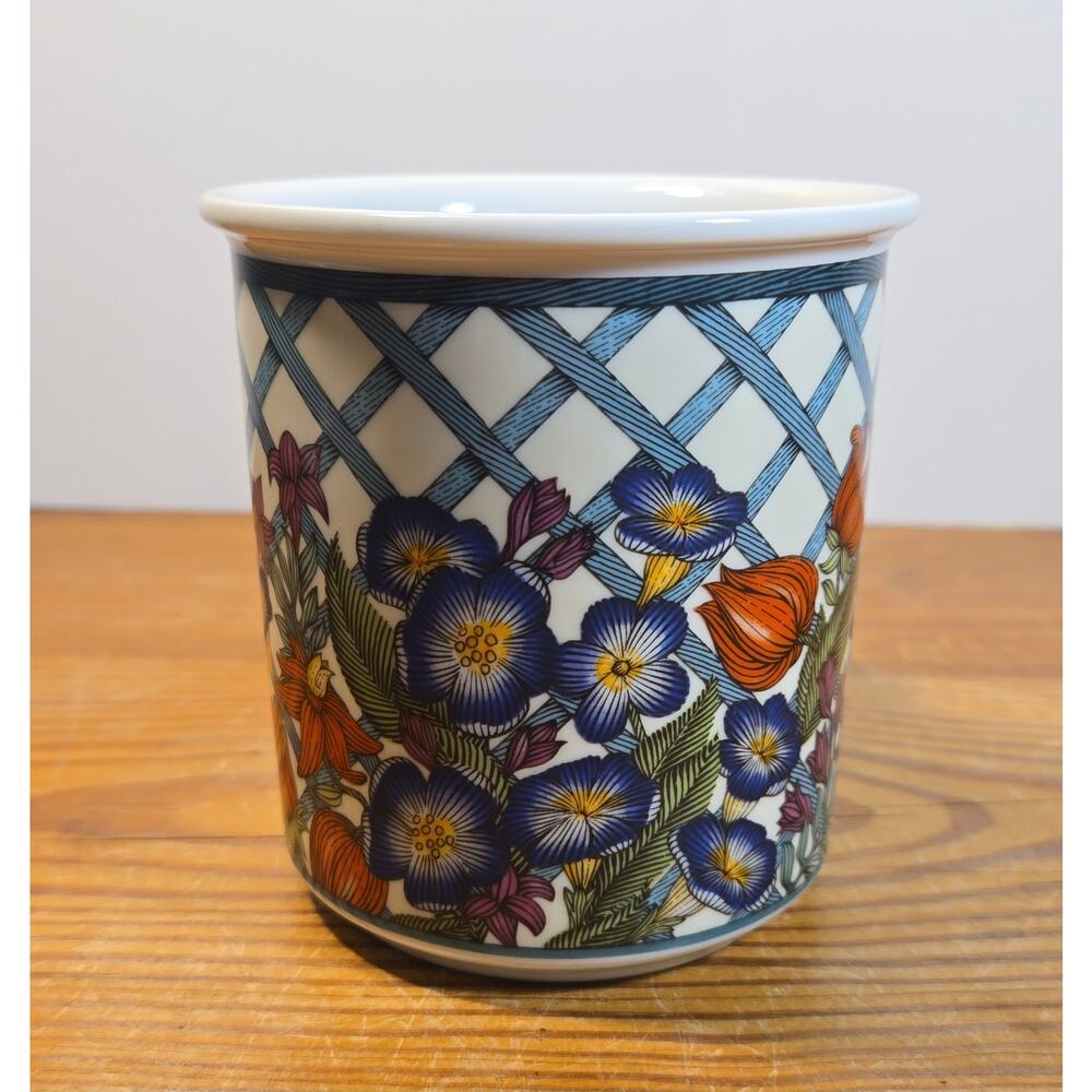 Dansk Nordic Garden Dinnerware Coffee Mug Cup Lattice Floral Pattern - Picture 2 of 6